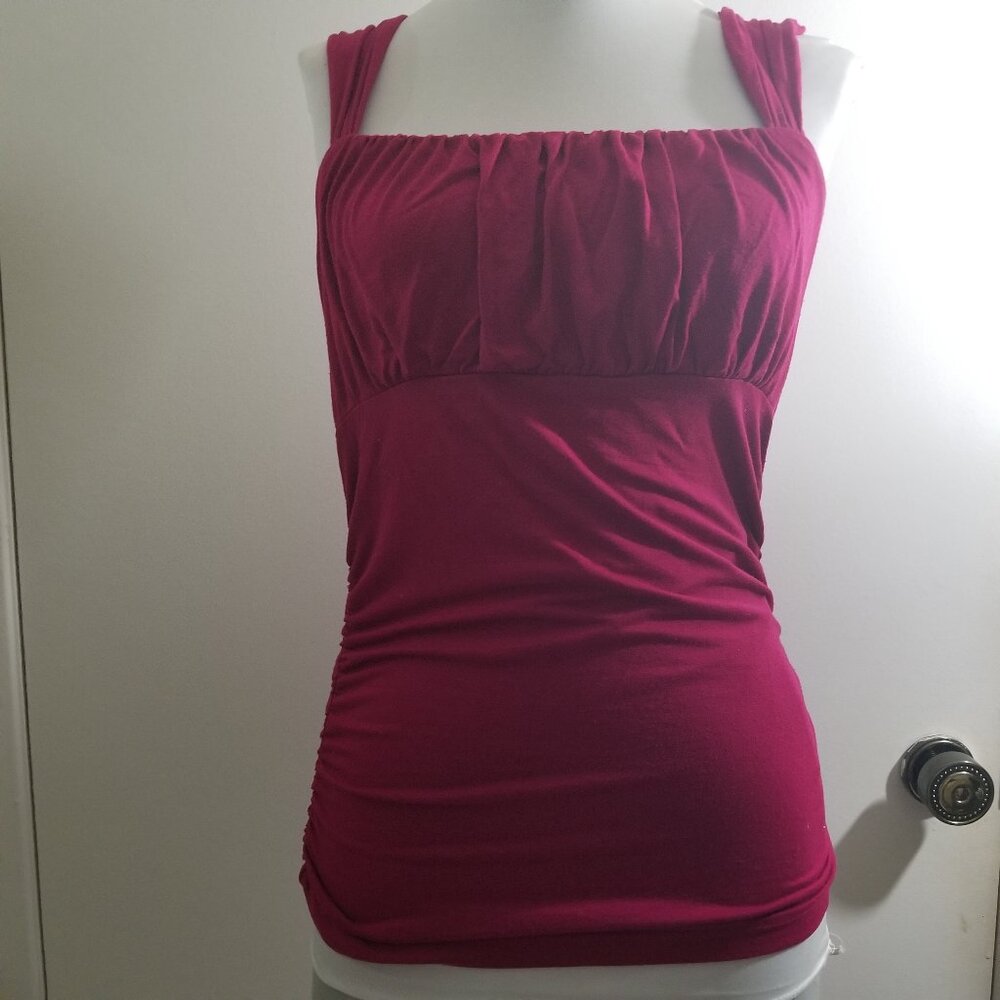 Bebe Brand Tang top in wine/burgundy color Size M